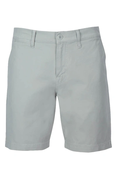 7 For All Mankind Go-to Slim Fit Chino Shorts In Light Grey