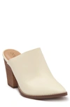 Abound Maya Block Heel Mule In Ivory Faux Leather