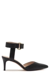 14th & Union Layla Block Heel Sandal In Black Croco