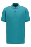 Hugo Boss - Regular Fit Polo Shirt In Pima Cotton Piqu - Blue