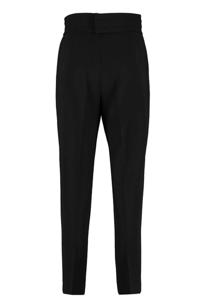 Max Mara Cropped Tailored Trousers In Black