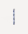 Maria Tash 18ct 24mm Double Sided Diamond And Sapphire Eternity Bar Charm In White