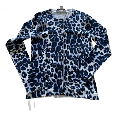 Pre-owned Diane Von Furstenberg Silk Short Vest In Blue