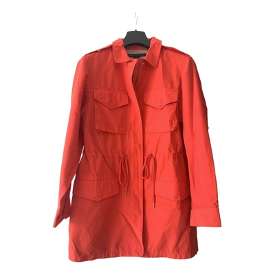 Pre-owned Marc By Marc Jacobs Trench Coat In Red