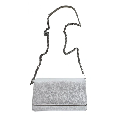 Pre-owned Maison Margiela Leather Handbag In White