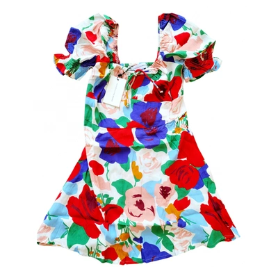 Pre-owned Faithfull The Brand Mini Dress In Multicolour