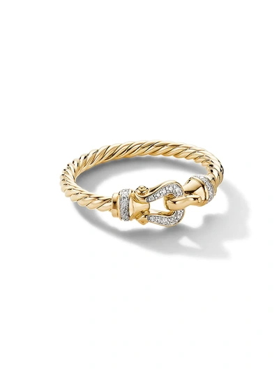 David Yurman Women's Cable Collectibles 18k Yellow Gold & Diamond Ring