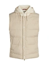 BRUNELLO CUCINELLI DRAWSTRING HOOD PUFFER VEST,400014321217