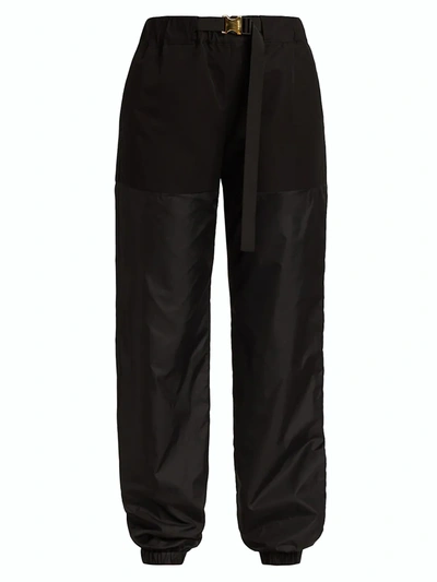 Sacai Belted Trackpants In Black