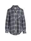 Rails Hunter Plaid Button-up Shirt In Mint Ash Blue