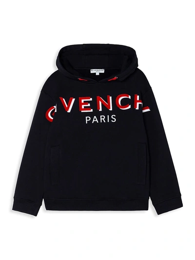 Givenchy Kids' Little Girl's & Girl's Logo Fleece Hoodie Sweatshirt In Black