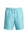 Saks Fifth Avenue Collection Classic Swim Shorts In Lake Blue