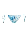 Suboo Agate Ruched String Bottom In Blue Multi
