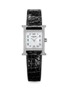 HERM S WOMEN'S HEURE H 21MM STAINLESS STEEL, DIAMOND & ALLIGATOR STRAP WATCH,400014573888