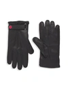 KITON CASHMERE-LINED LEATHER GLOVES,400014533900