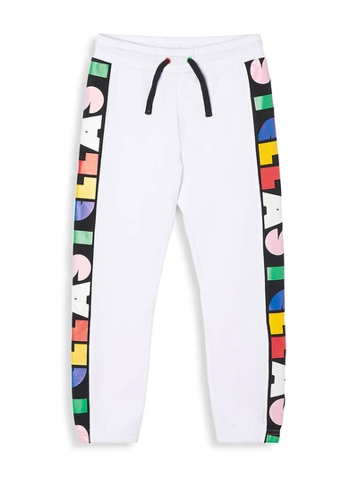 Stella Mccartney Kids' Little Girl's & Girl's Bold Logo Sweatpants In White