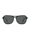 Ray Ban State Side Sunglasses Black Frame Grey Lenses 58-17