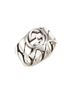 GUCCI STERLING SILVER INTERLOCKING G RING,400014079637