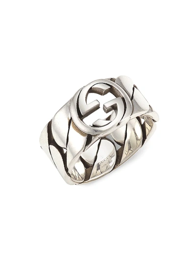 Gucci Sterling Silver Interlocking G Ring