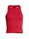 Free People Hayley Racerback Brami Top In Bright Red