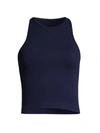 Free People Hayley Racerback Brami Top In Navy