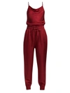 Cinq À Sept Finnley Cowlneck Jumpsuit In Cranberry