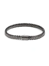JOHN HARDY MEN'S CHAIN COLLECTION BLACK RHODIUM-PLATED STERLING SILVER ICON CHAIN BRACELET,400014660463