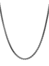JOHN HARDY MEN'S CHAIN COLLECTION CLASSIC BLACKENED SILVER BOX CHAIN NECKLACE,400014660481