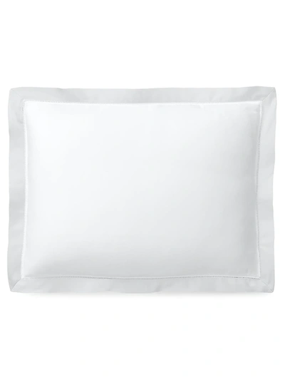 Ralph Lauren Organic Sateen Border Bedding 624 Thread Count Throw Pillow In White