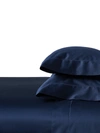 Polo Ralph Lauren Organic Sateen 624-thread Count Fitted Sheet In Blue