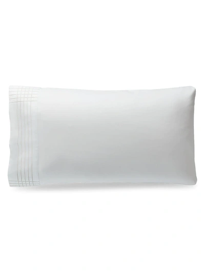 Ralph Lauren Organic Sateen Handkerchief 624 Thread Count Pillowcase In Silver