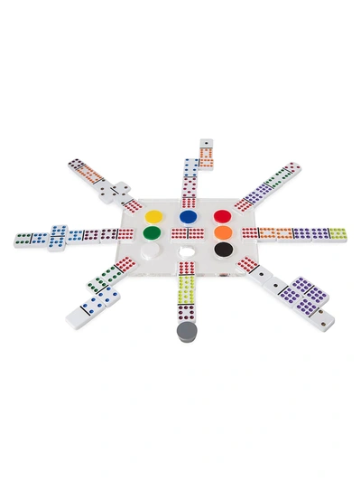 Luxe Dominoes Mexican Train Dominoes Set In Clear