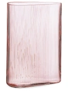Nude Glass Mist Dusty Rose Short Vase In Pink