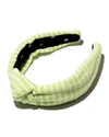 LELE SADOUGHI TERRY CLOTH KNOTTED HEADBAND, GREEN,PROD240850081