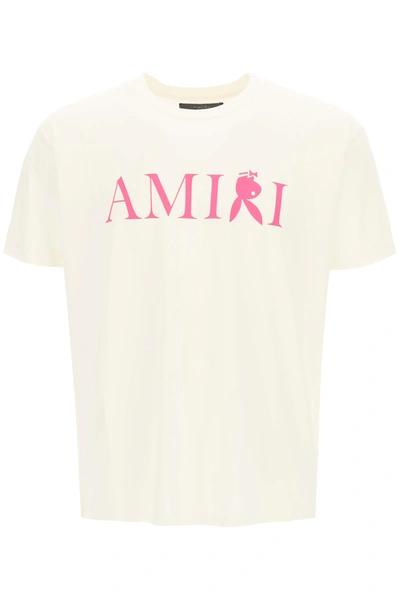Amiri White Playboy Edition Reverse Bunny T-shirt