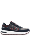 ARMANI EXCHANGE SIDE LOGO-PATCH SNEAKERS