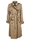 SAINT LAURENT BUTTONED BELTED TRENCH,662028 Y039W9772