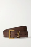 SAINT LAURENT MONOGRAMME LEATHER BELT