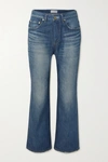 TU ES MON TRESOR + NET SUSTAIN THE MOONSTONE CROPPED HIGH-RISE BOOTCUT JEANS