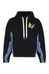 PALM ANGELS PALM ANGELS BUTTERFLY PATCH DRAWSTRING HOODIE