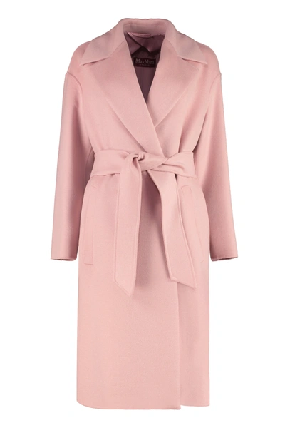 Max Mara Ovatta Coat In Pink