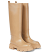 Gia Borghini Gia X Pernille Teisbaek Perni 07 Leather Knee-high Boots In 米色