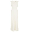 Jil Sander Cotton-blend Maxi Dress In White