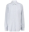 DRIES VAN NOTEN STRIPED COTTON POPLIN SHIRT,P00595714