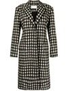 CHLOÉ CHECKED SINGLE-BREASTED COAT