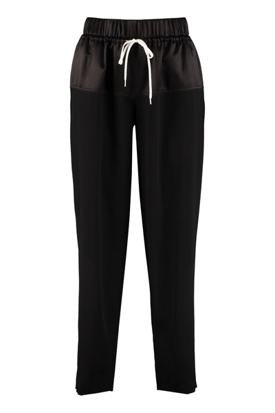Givenchy Drawstring Waist Track Trousers In Black