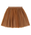 Bonpoint A-line Flared Mini Skirt In Brown