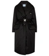 Prada Padded Re-nylon Coat In Black