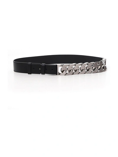 Givenchy Black Curb G Chain Belt