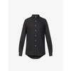 Ralph Lauren Relaxed-fit Dropped-shoulder Linen Shirt In Classic Black